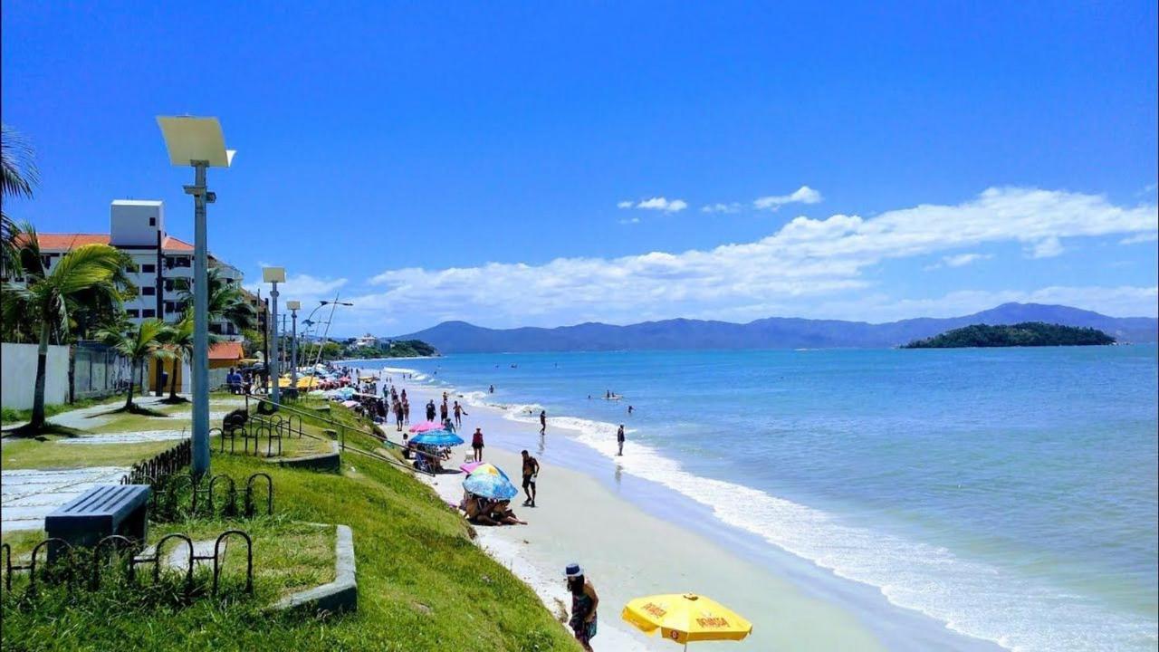 Apartamento Com Vista Do Mar Em Residencial Com Piscina Florianópolis Eksteriør bilde